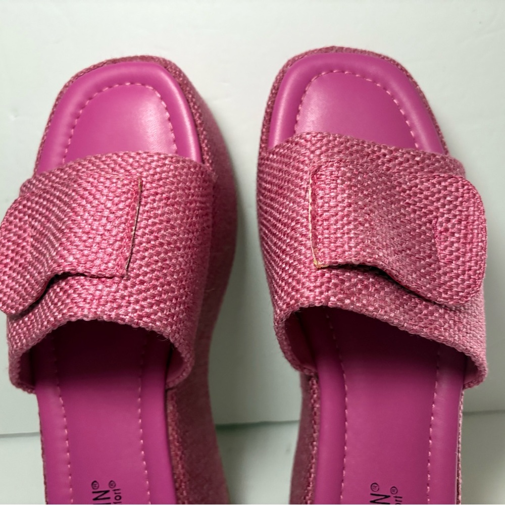 Cape Robbin Women’s Platform Pink Sandals Size 10 Read Description - Picture 3 of 6